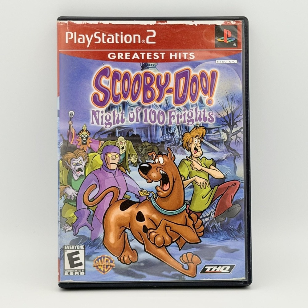 Scooby-Doo! Night Of 100 Frights Sony PlayStation 2 Greatest Hits THQ NTSC-U/C E